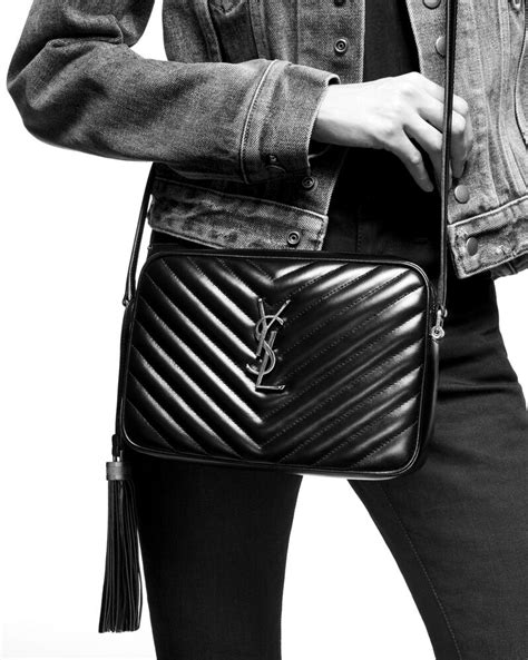 ysl umhängetasche lou|LOU camera bag in quilted leather .